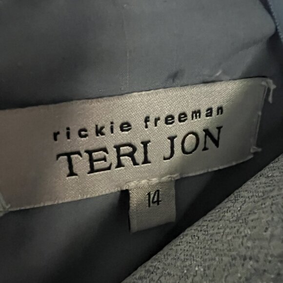 Mother of Bride Dress - Metallic Blue - Altered to size 10 - Picture 3 of 5